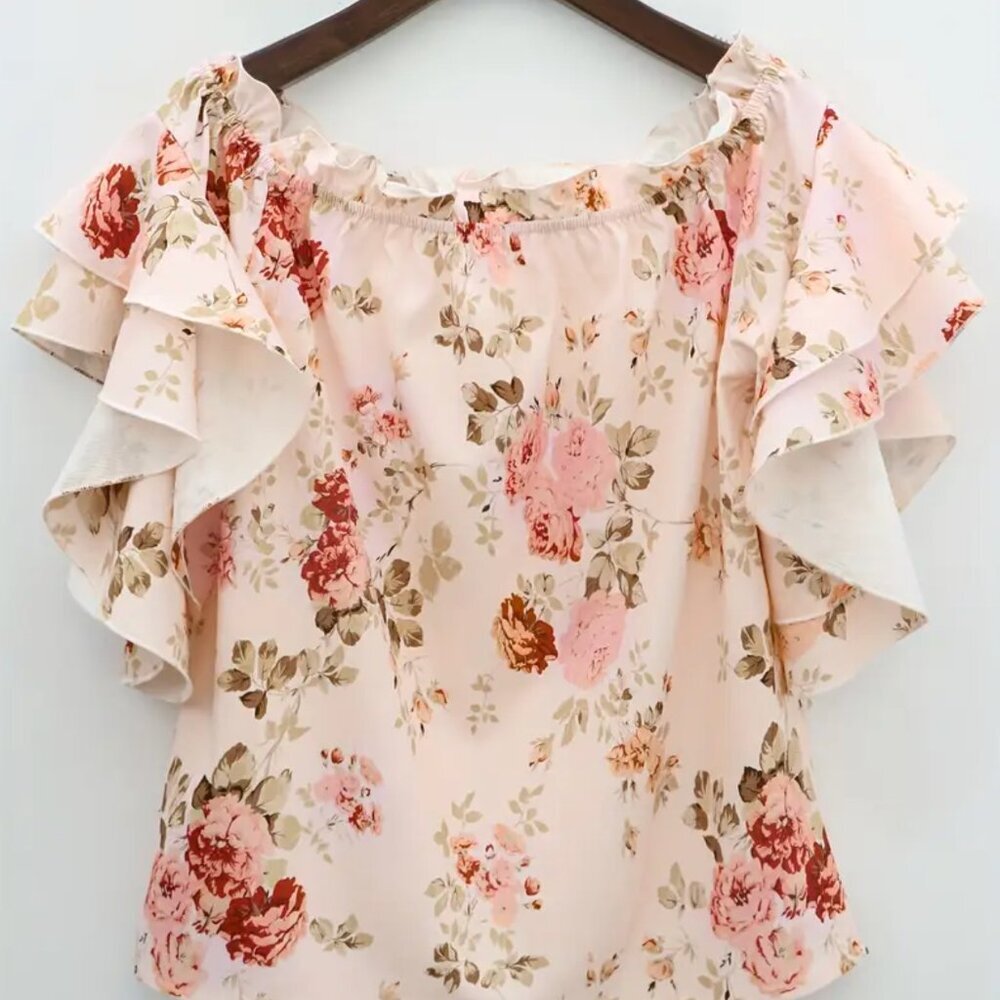 SHEIN Off The Shoulder Blouse Women’s XL - Picture 1 of 4